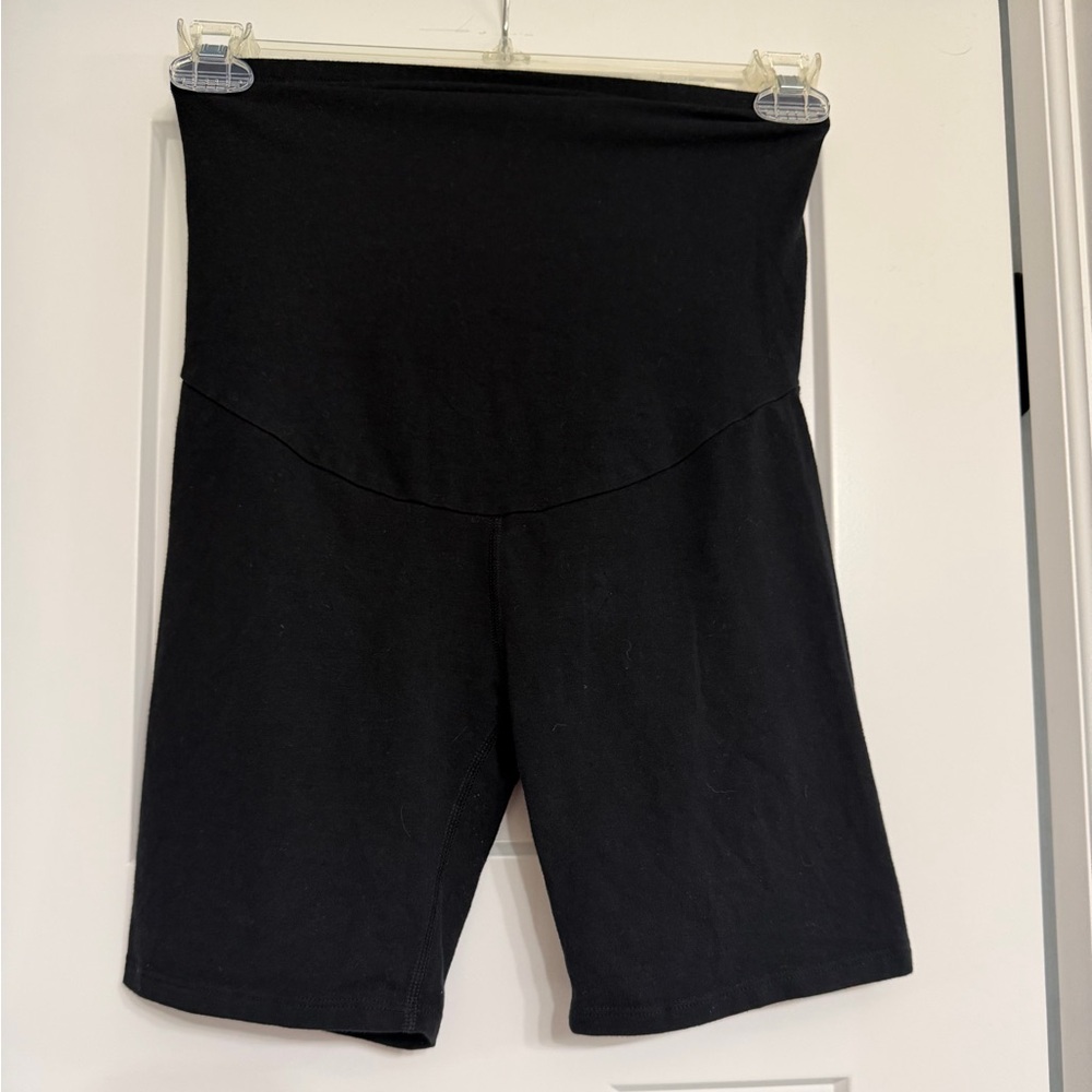 Black Women's Maternity Biker Shorts size small